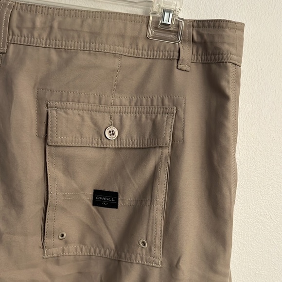 O’Neill Nude Neutral Tan Khaki Hybrid Board Shorts Casual Everyday Men’s 36 - Picture 9 of 11